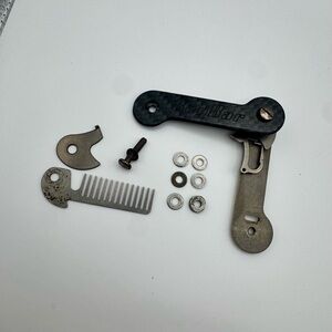 Black Carbon Fiber and Silver Titanium Key Holder by KeyBar